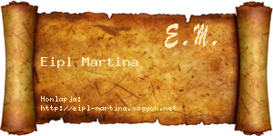 Eipl Martina névjegykártya